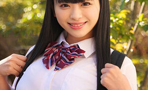 【花柳杏奈】年上好き・むちむちGカップの黒髪JK→パイズリ堪能&中出し♡【GIF】