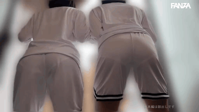 【虹村ゆみ】雨の日に乱れまくる女バス仲良し2人組の過激4P中出しセックス【GIF】