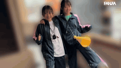 【北岡果林】雨の日は室内筋トレ乱交で下半身強化！女子マネ2人との密着プレイ【GIF】