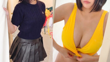 【桃瀬ひまり】渋谷で見つけた巨乳水着美女の盗撮映像+ハメ撮りがエロすぎたw【GIF】