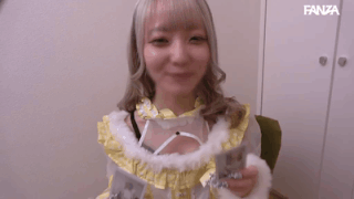 【藍瀬ミナ】彼氏持ちアイドルの濃密イチャイチャチェキ体験！ベロキスでメロメロ【GIF】