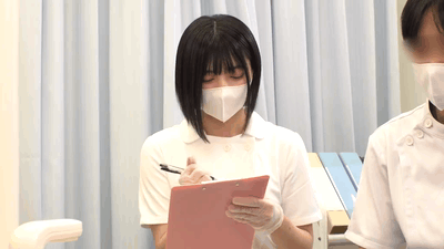 【虹村ゆみ】歯科衛生士N村さんの可愛い素顔と鬼畜3P中出し4K【GIF】