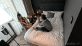 【高山エミリ】黒エナメル逆バニーで魅せる濃密ハメ撮り乱舞【GIF】