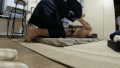 【橘いおり】巨漢整体師に責められ悶絶!若妻の秘密の施術攻防戦【GIF】