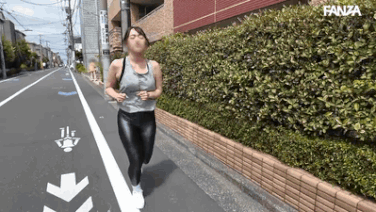 【わか菜ほの】汗まみれ巨乳スポコン女子の激しい中出し騎乗位【GIF】