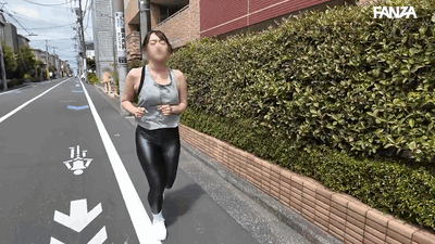 【わか菜ほの】汗まみれ巨乳スポコン女子の激しい中出し騎乗位【GIF】