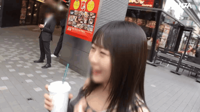 【芦田希空】黒髪美少女のあちゃんと新宿カフェデートから始まるハメ撮り中出し体験【GIF】