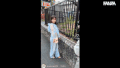 【咲月ひな】笑顔で答えるオシャレ女子のヒモピンク下着姿と中出しの刺激【GIF】