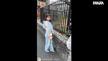 【咲月ひな】笑顔で答えるオシャレ女子のヒモピンク下着姿と中出しの刺激【GIF】