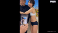 【美咲かんな】駆け出しモデルの密会ホテルで夢中になるアクメと中出しの快楽【GIF】