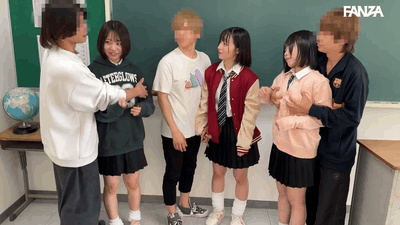 【赤名いと】令和ラブラブカップルの大胆スワッピング乱交パーティ【GIF】